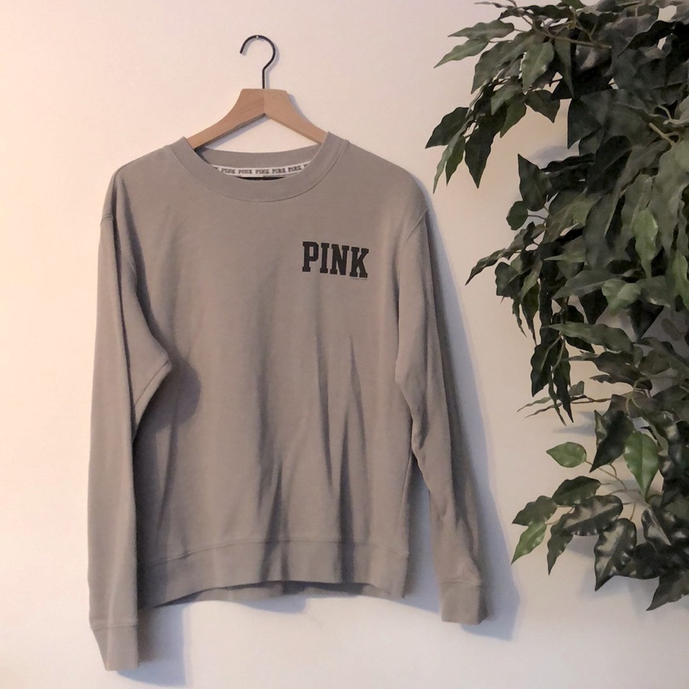 Grey PINK Crew Neck